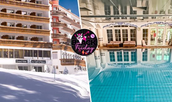 Nuitée à Crans-Montana avec accès illimité aux espaces détente et Petit-déjeuner pour 2 personnes