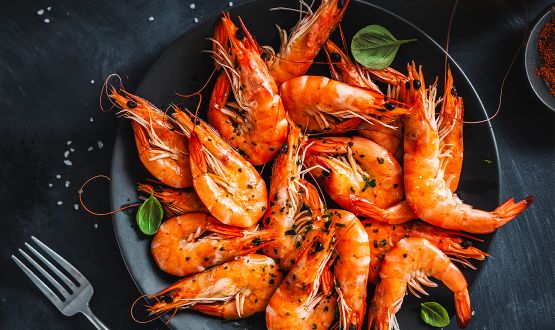 Crevettes à volonté avec dessert pour 2 personnes