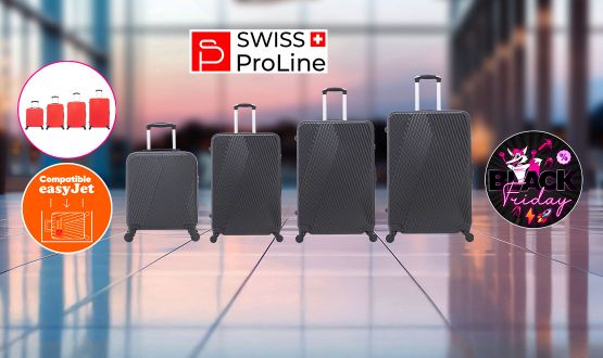 Set de 4 valises dont une compatible EasyJet (45cm) Swiss ProLine