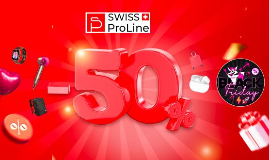 50% de RABAIS supplémentaire valable sur tout le site Swiss ProLine