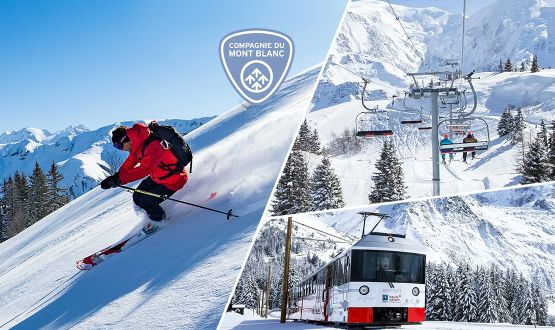 1 Forfait Ski journalier valable sur tous le Domaine Les Houches/Saint Gervais