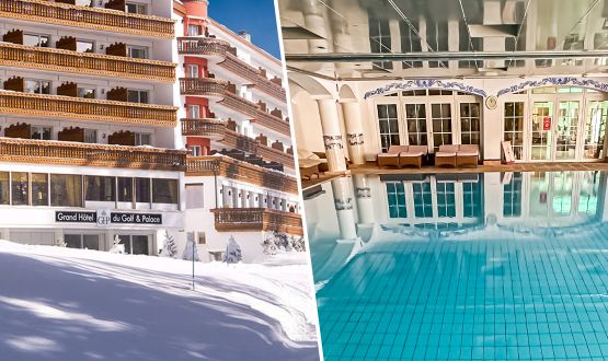 Nuitée à Crans-Montana en chambre Mountain Deluxe avec accès illimité aux espaces détente et Petit-déjeuner pour 2 personnes