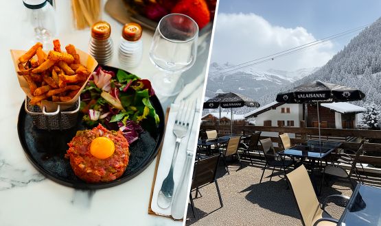 Menu Tartare de boeuf avec entrée ou dessert dès 2 personnes