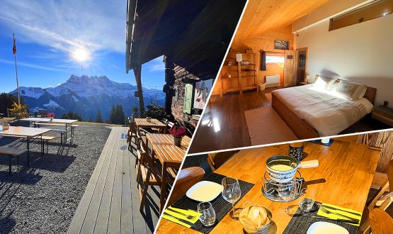 Séjour dans un chalet à Morgins avec Petit-déjeuner et Fondue au fromage pour 2 ou 4 personnes