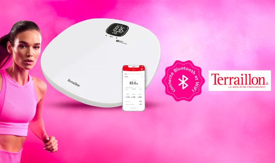 Pèse-personne connecté Bluetooth et WIFI Terraillon