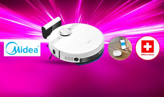 Aspirateur robot connecté 2en1 M7 Swiss Edition (aspirateur et laveur) MIDEA 