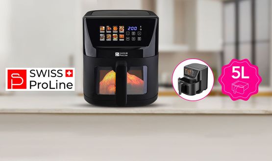 Friteuse à air chaud Air Fryer 5L (sans huile) Swiss ProLine