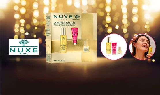 Coffret de beauté NUXE (Super sérum magique anti-âge 30ml, Huile Prodigieuse multifonctions 10ml, Crème Effet Liftant 15 ml)