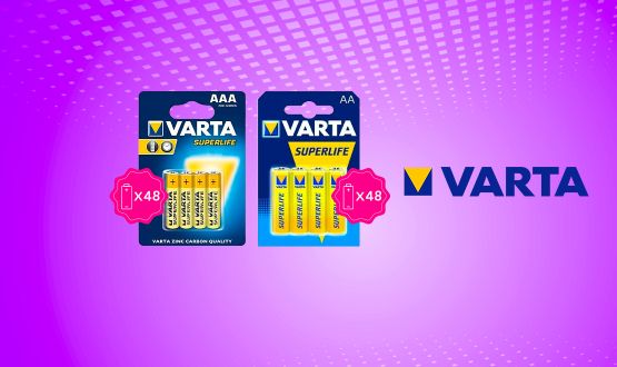 Set de 48 piles SuperLife AA ou AAA VARTA