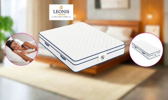 Matelas SOVEREIGN avec mousse à mémoire de forme - épaisseur 30cm - LEONIS