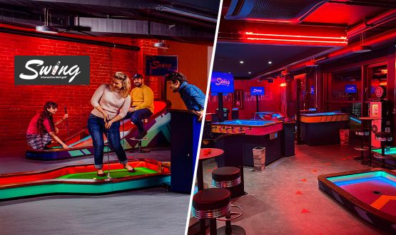 Swing mini golf interactif pour 1 ou 2 personnes