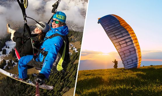 Vol en parapente biplace avec photos