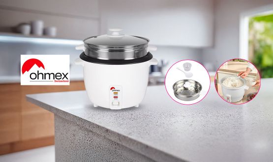 Cuiseur de riz 2en1 avec panier vapeur OHMEX