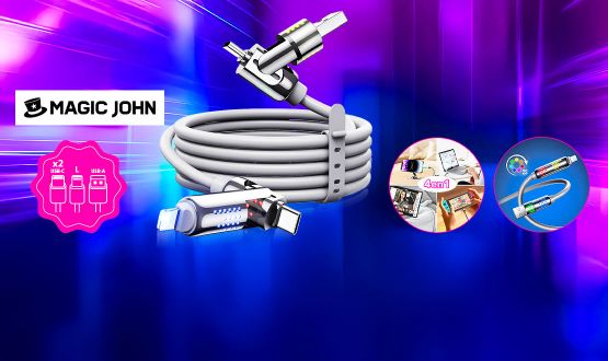 Câble de chargement 4en1 rapide et pratique MAGIC JOHN