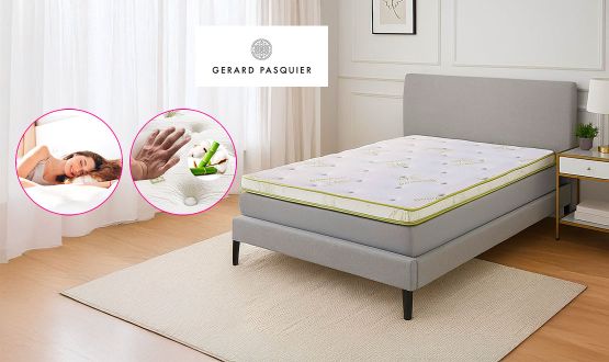 Surmatelas à mémoire de forme avec mousse en bambou GERARD PASQUIER
