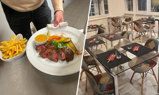 Menu Entrecôte de boeuf avec Entrée et Dessert dès 2 personnes