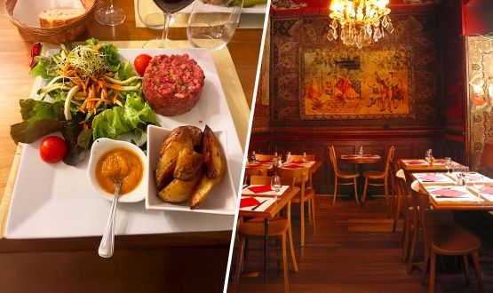Menu Tartare de boeuf avec entrée et dessert dès 2 personnes