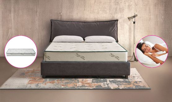 Matelas avec mousse à mémoire de forme ALOE VERA - épaisseur 25cm - ELIOS