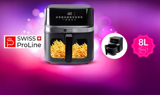 Friteuse à air chaud Air Fryer 8L (sans huile) Swiss ProLine