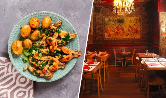 Menu Cuisses de grenouilles à la provençale avec entrée et dessert dès 2 personnes