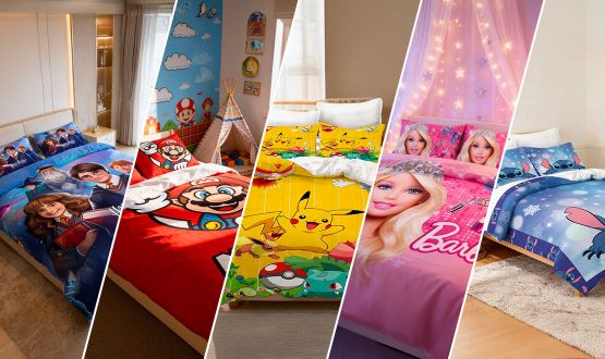 Fourre de duvet pour enfant avec 2 housses d'oreiller