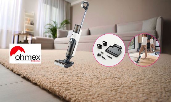 Aspirateur et Laveur à eau 2en1 sans fil OHMEX