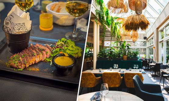 Magret de canard entier à la sauce foie gras avec dessert dès 2 personnes