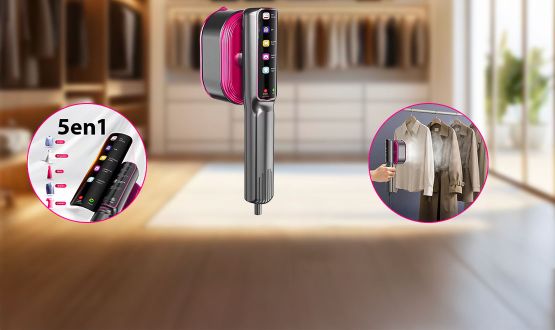 Défroisseur 5en1 portable et puissant avec écran LED tactile 