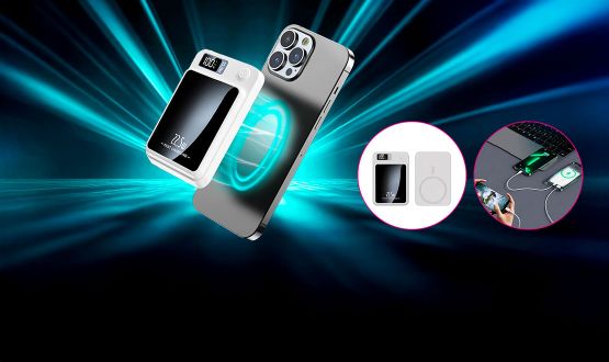 Batterie portable magique et rapide avec fonction magnétique