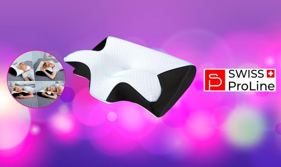 Oreiller cervical à mémoire de forme 4en1 Swiss ProLine
