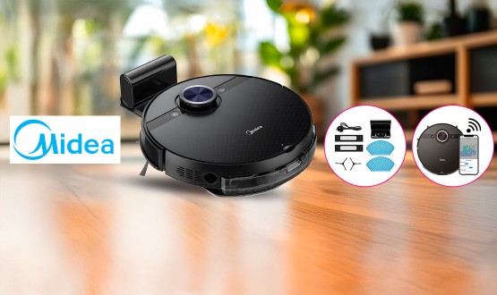 Aspirateur robot connecté 2en1 M7 Pro Swiss Edition (aspirateur et laveur) MIDEA