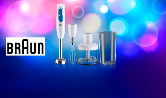 Mixeur plongeant puissant avec 4 accessoires BRAUN