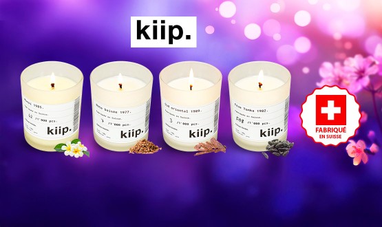 Set de 4 bougies parfum surprise KIIP