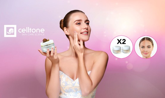 Set de 2 crèmes à l'escargot (remède miracle pour votre visage)