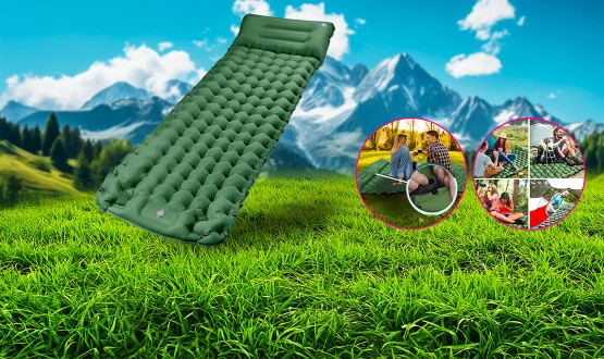 Matelas gonflable confortable - ultra léger - autogonflant révolutionnaire