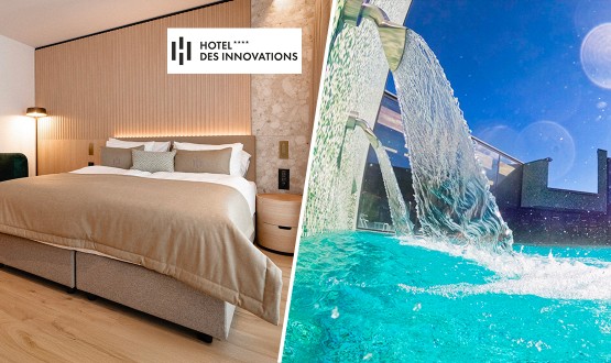 1 Nuitée à l'Hôtel des Innovations**** avec Petit-déjeuner et Entrées aux Bains de la Gruyère pour 2 personnes