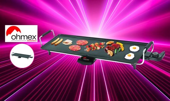 Grill Teppanyaki avec surface de cuisson XXL OHMEX