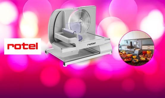 Trancheuse silencieuse et puissante en aluminium ROTEL