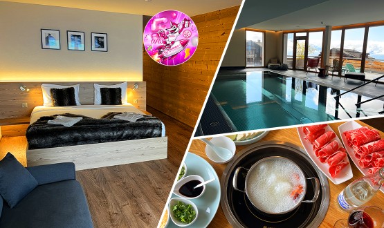 Séjour en chambre Supérieure avec Petit-déjeuner, Accès illimité au Spa et Fondue chinoise avec entrée et dessert pour 2 personnes