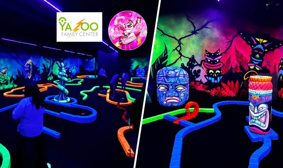 Partie de Minigolf Fluo (enfant et/ou adulte)