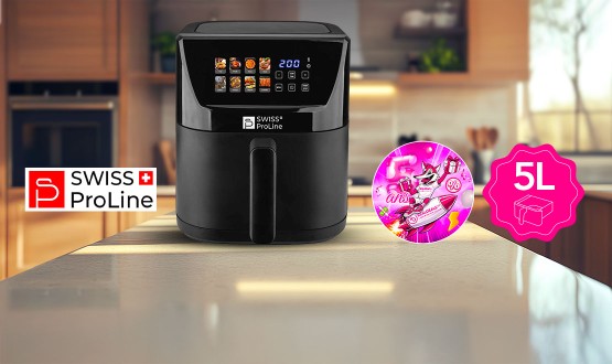 Friteuse à air chaud Air Fryer 5L (sans huile) Swiss ProLine