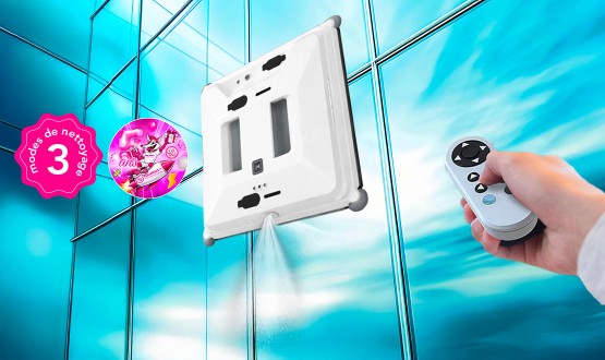 Robot laveur de vitre automatique avec 3 modes de nettoyage