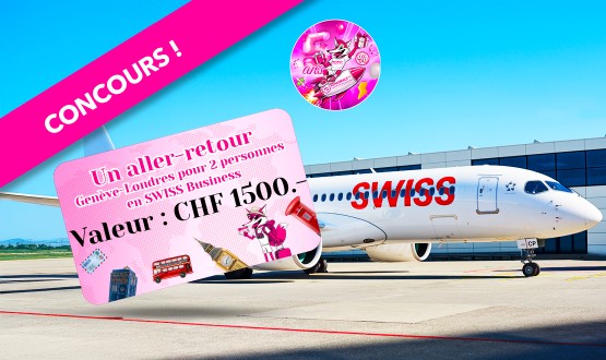 Concours - Un aller-retour Genève-Londres pour 2 personnes en SWISS Business d’une valeur de CHF 1’500.- à gagner