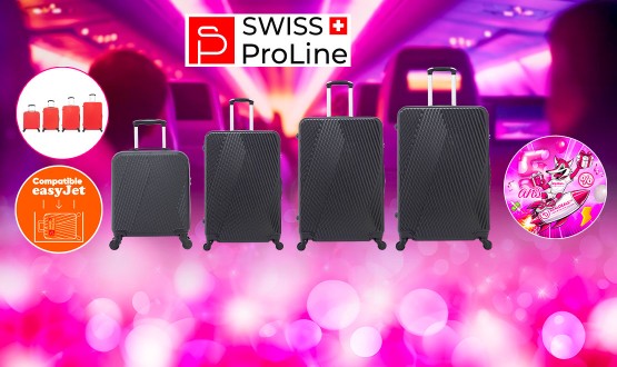 Set de 4 valises dont une compatible EasyJet (45cm) Swiss ProLine