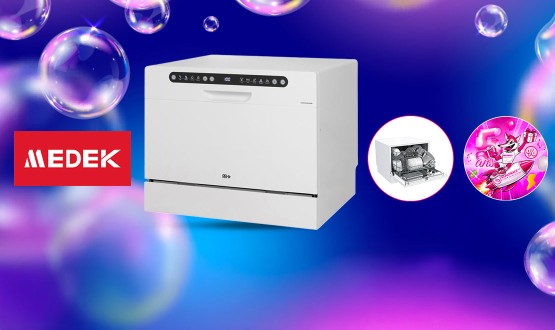 Lave-vaisselle avec commandes tactiles MEDEK