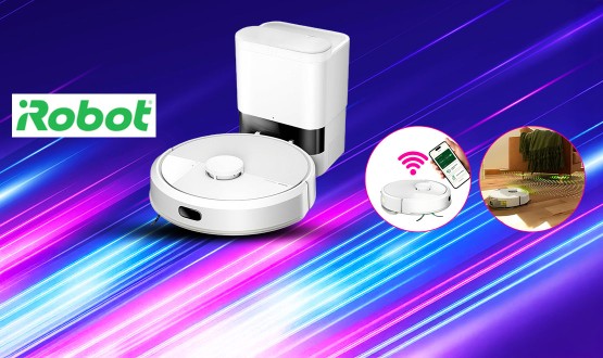 Aspirateur robot connecté 2en1 avec station intégrée (aspirateur et laveur) IROBOT
