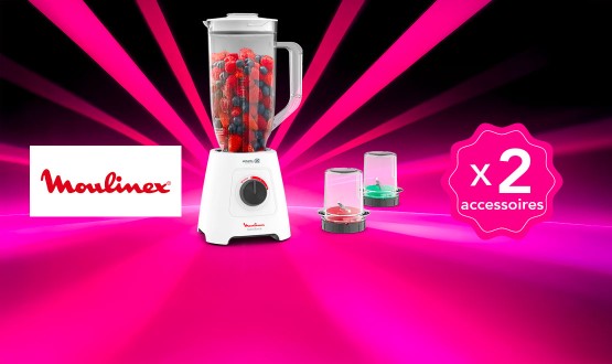 Blender XXL 600W 2 accessoires MOULINEX