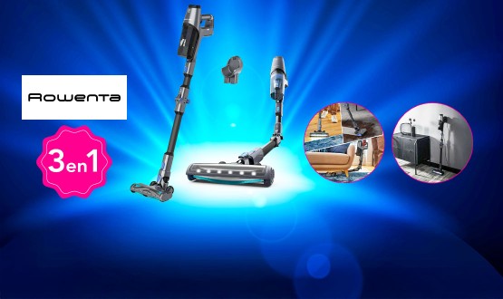 Aspirateur balai sans fil 3en1 ROWENTA