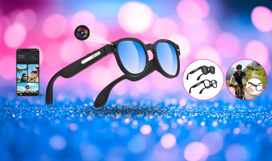 Lunettes connectées intelligentes multifonctions avec caméra intégrée NASA
