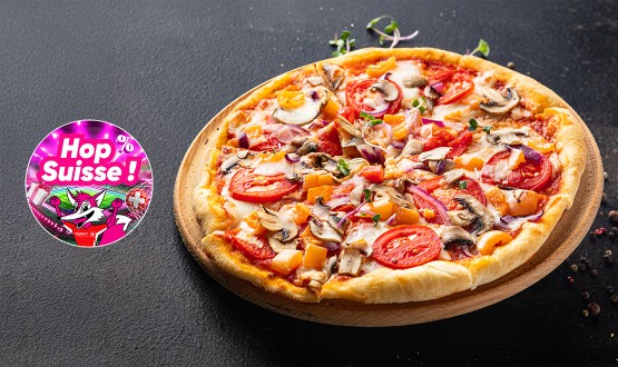 Menu pizza au choix avec entrée et dessert dès 2 personnes